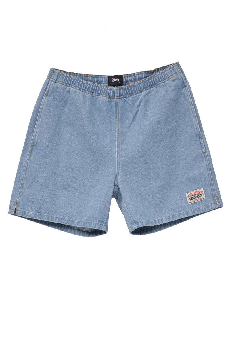 Mid Blue Stüssy Workgear Denim Short | SZRUXP-930