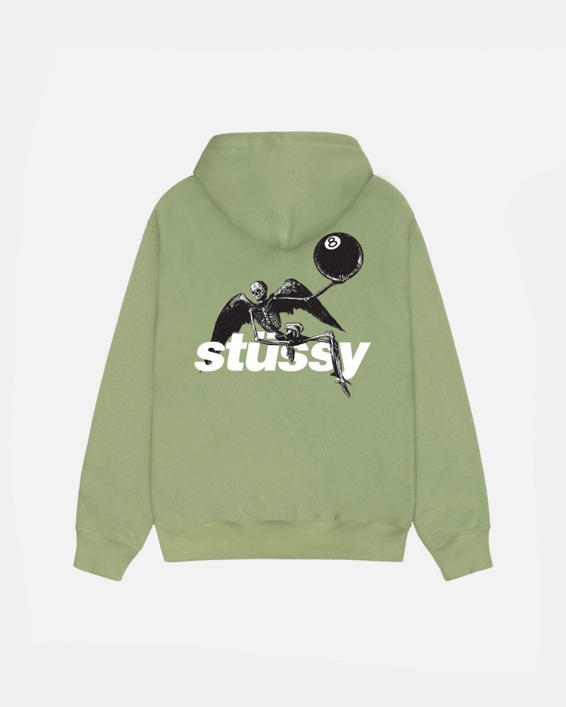 Moss Stüssy Apocalypse Zip Hoodie | VUDJ-93654 