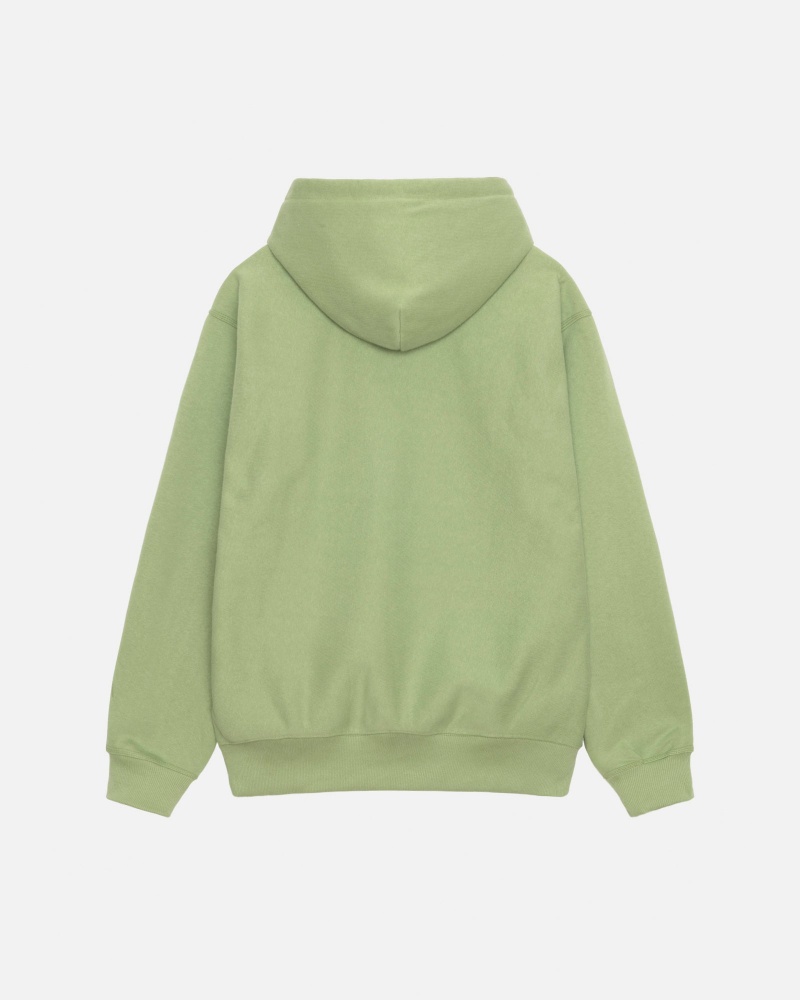 Moss Stüssy Basic Applique Hood | GLZC-24398