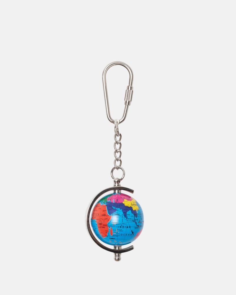 Multi Stüssy Globe Keychain | RHSO-23851