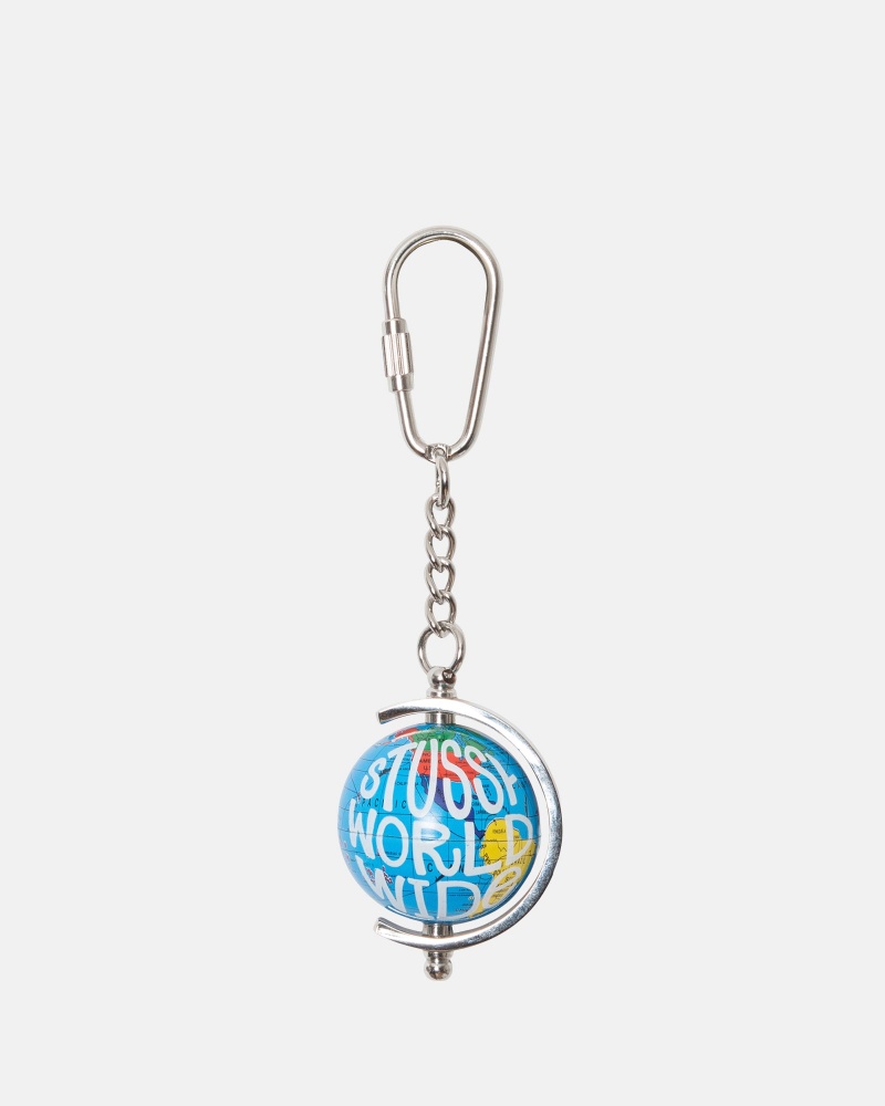 Multi Stüssy Globe Keychain | RHSO-23851