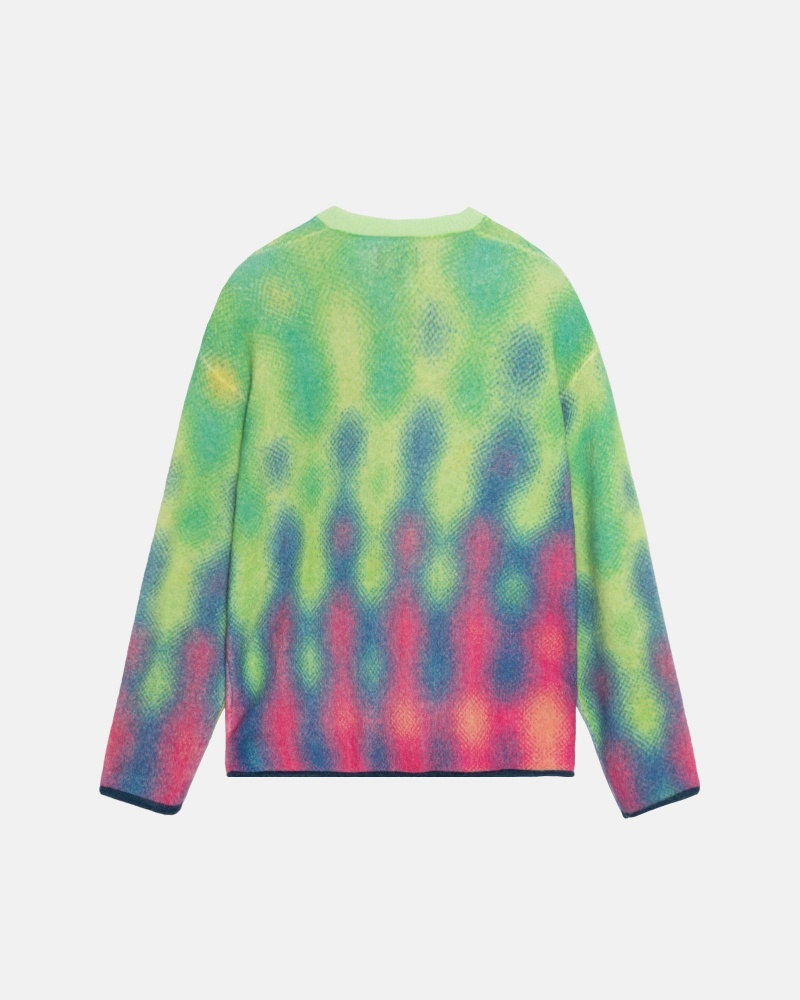 Multi Stüssy Gradient Dot Brushed Sweater | WLDO-47836