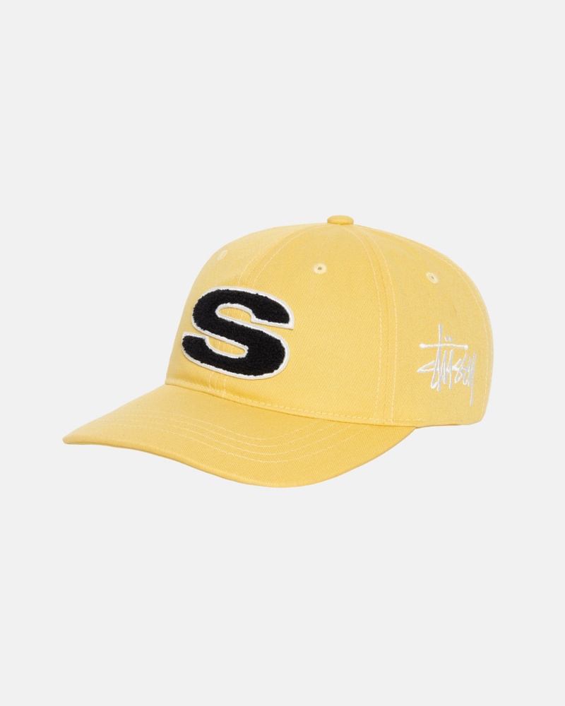 Mustard Stüssy Chenille S Low Pro Cap | LVKM-56701