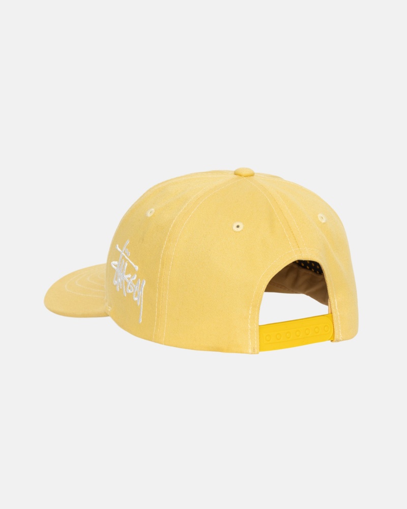 Mustard Stüssy Chenille S Low Pro Cap | LVKM-56701