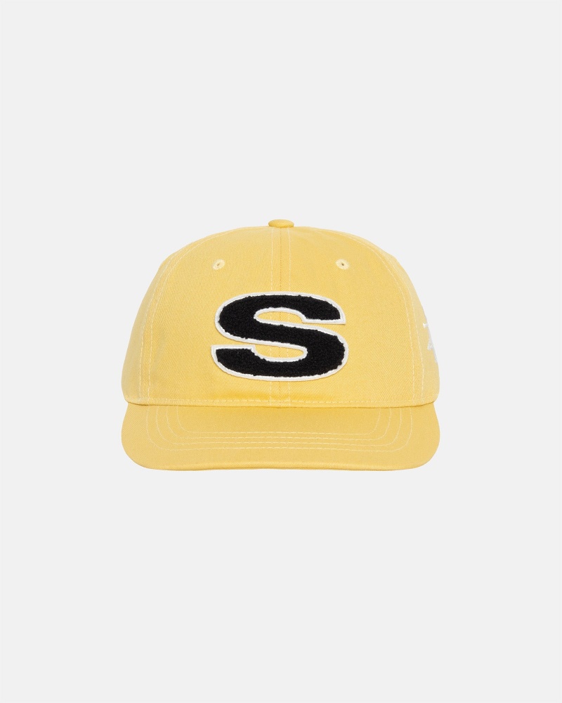 Mustard Stüssy Chenille S Low Pro Cap | LVKM-56701