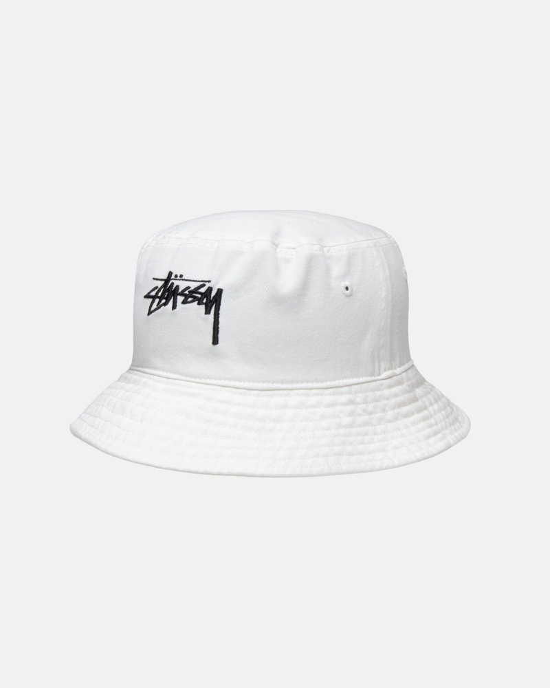 Natural Stüssy Bucket Hat Big Stock | KLHY7-6910