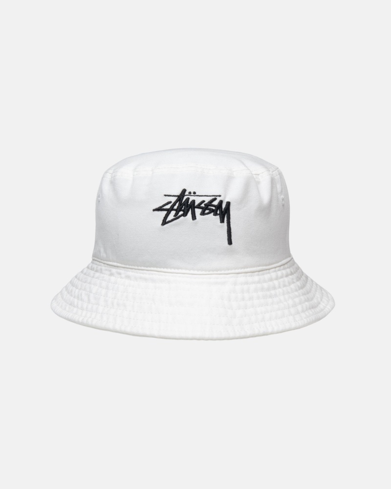 Natural Stüssy Bucket Hat Big Stock | KLHY7-6910