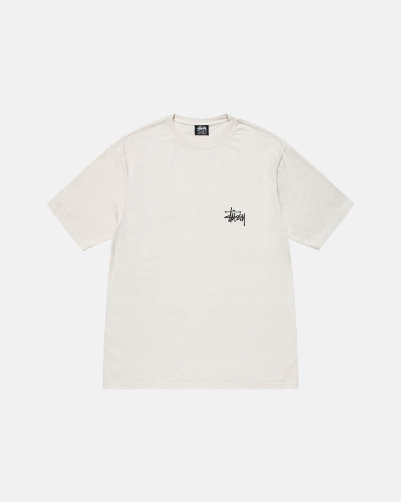 Natural Stüssy Built Tough Tee Pigment Dyed | OLMK-36158