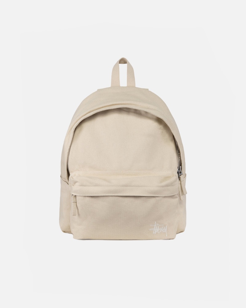 Natural Stüssy Canvas Backpack | KHXO7-8629