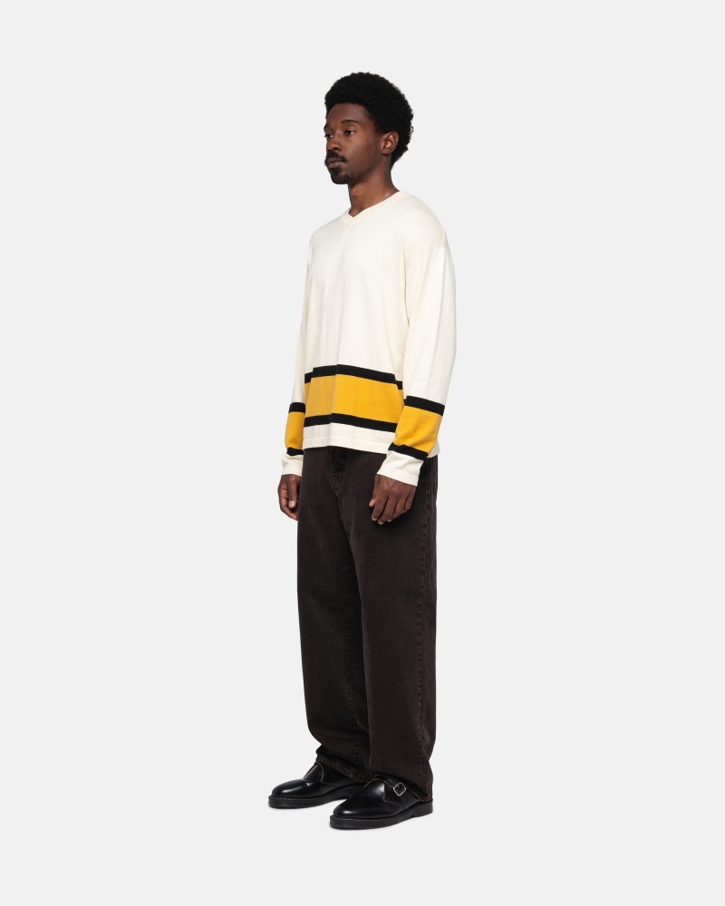 Natural Stüssy Hockey Sweater | ATRD3-6917