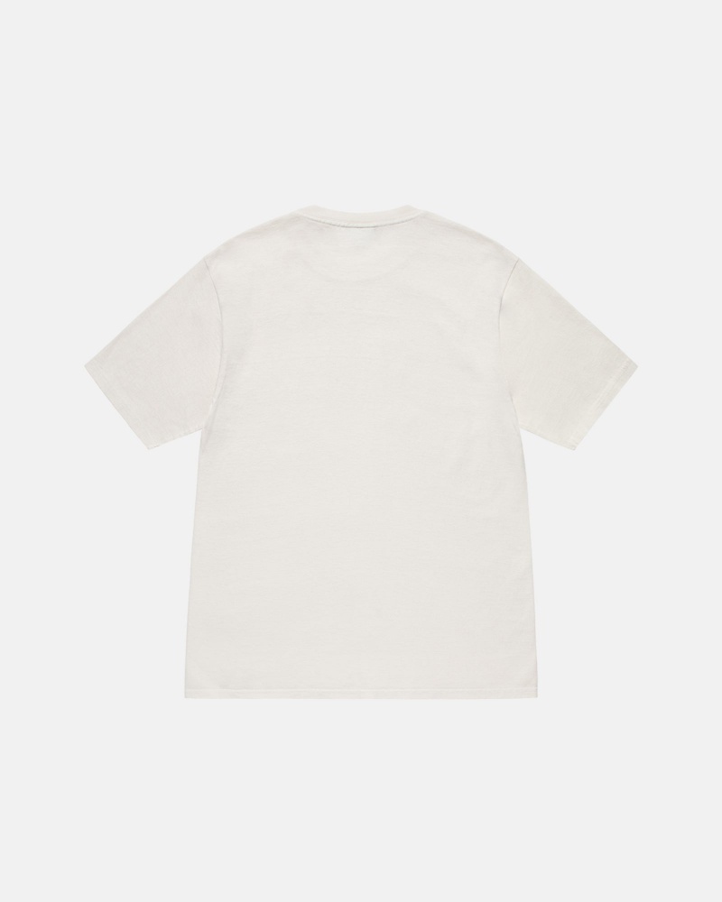 Natural Stüssy Small Stock Tee Pigment Dyed | FLKG5-0418