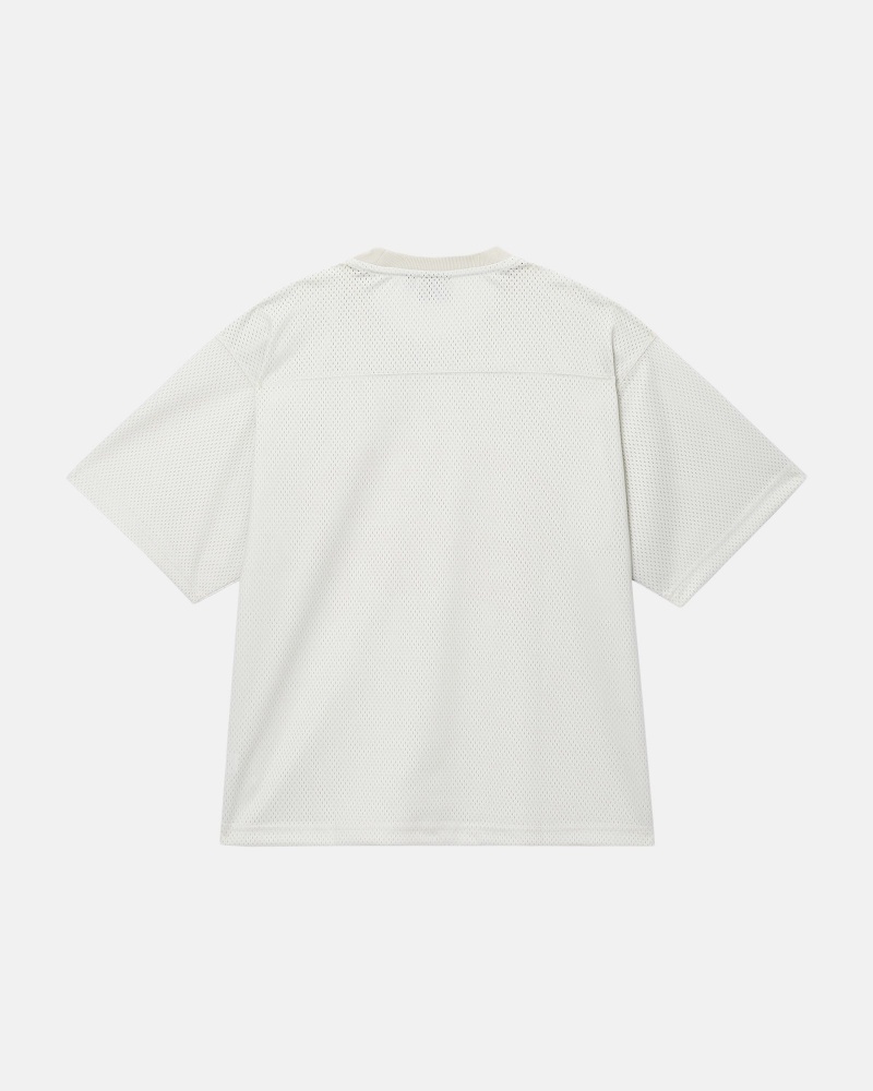 Natural Stüssy Sport Mesh Football Jersey | VITY8-6702