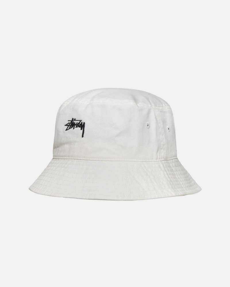 Natural Stüssy Stock Bucket Hat | ESYN6-2085