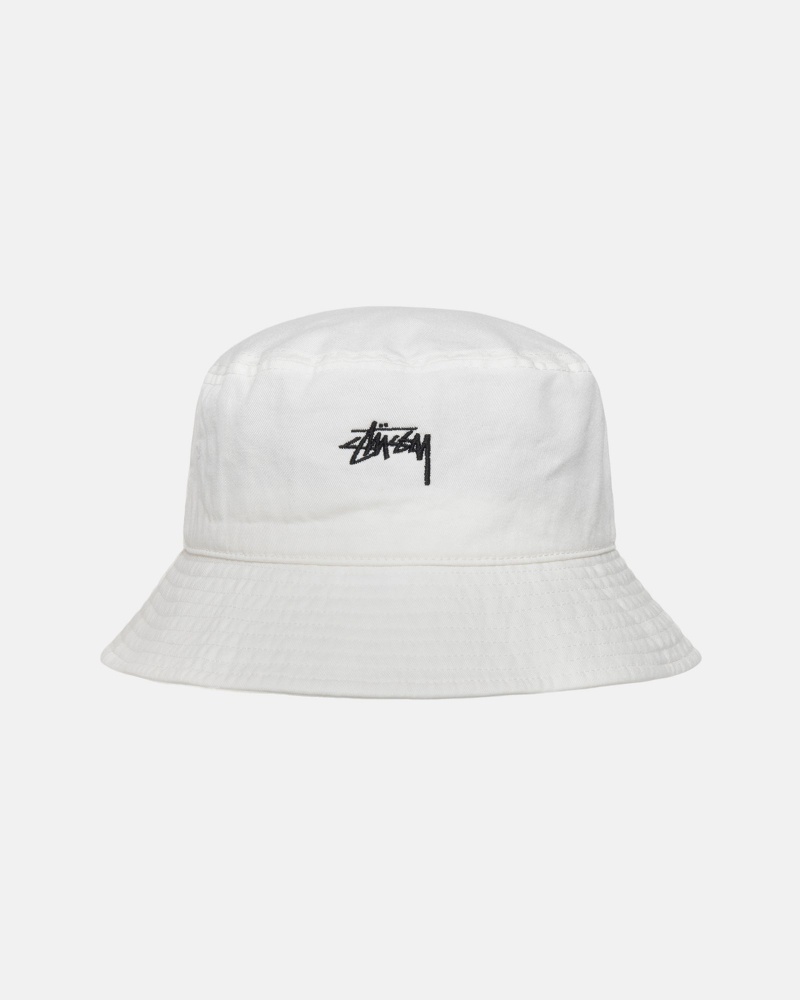 Natural Stüssy Stock Bucket Hat | ESYN6-2085