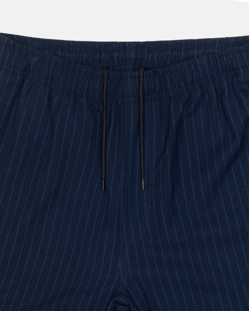 Navy Stüssy Beach Pant Wool Stripe | EMGN4-6015