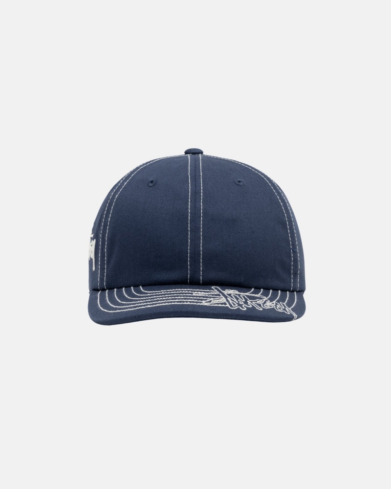 Navy Stüssy Low Pro Basic Stitch Strapback | BDZY0-5629