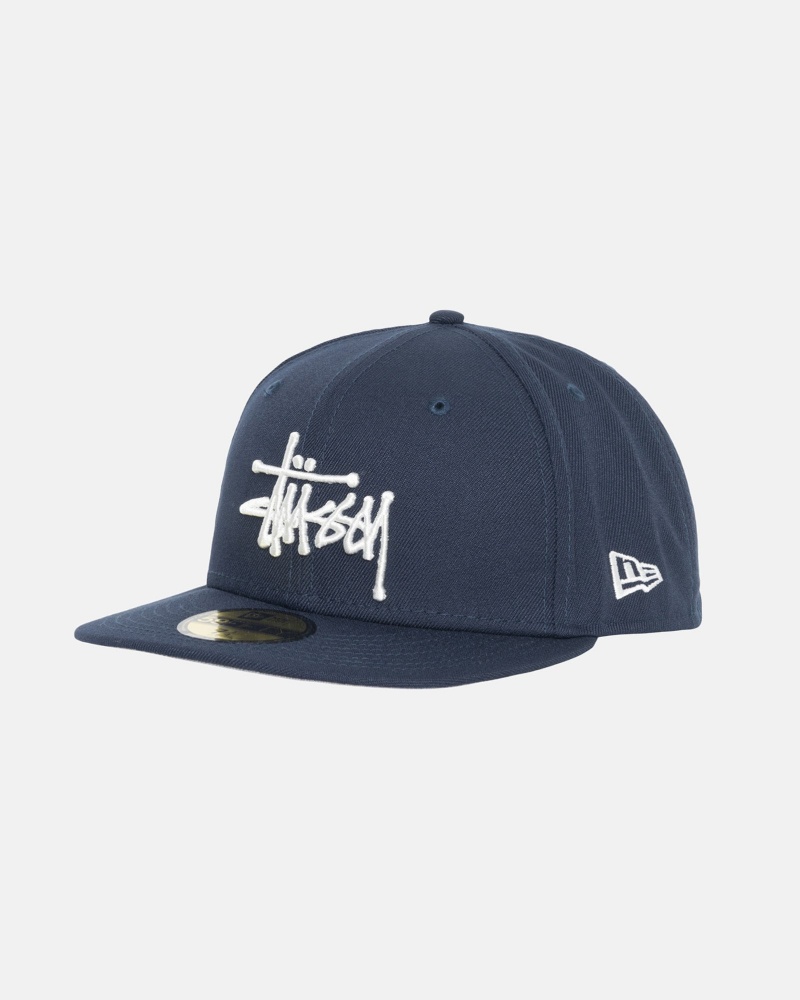 Navy Stüssy New Era 59Fifty Authentic | ZJSL2-3690