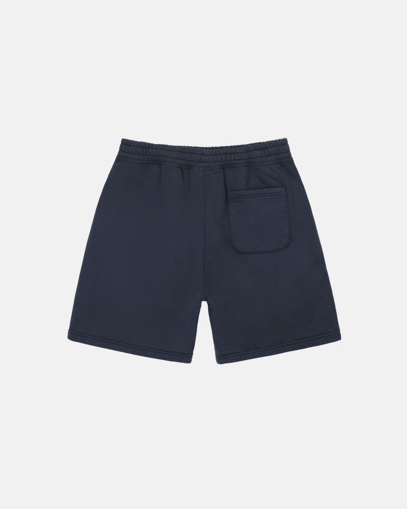 Navy Stüssy Stock Logo Sweatshort | BHJZ3-7865