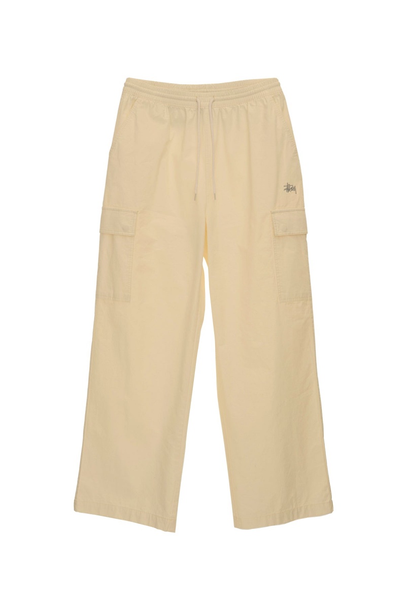 Oatmeal Stüssy Drew Cargo Beach Pant | OANXWT-635