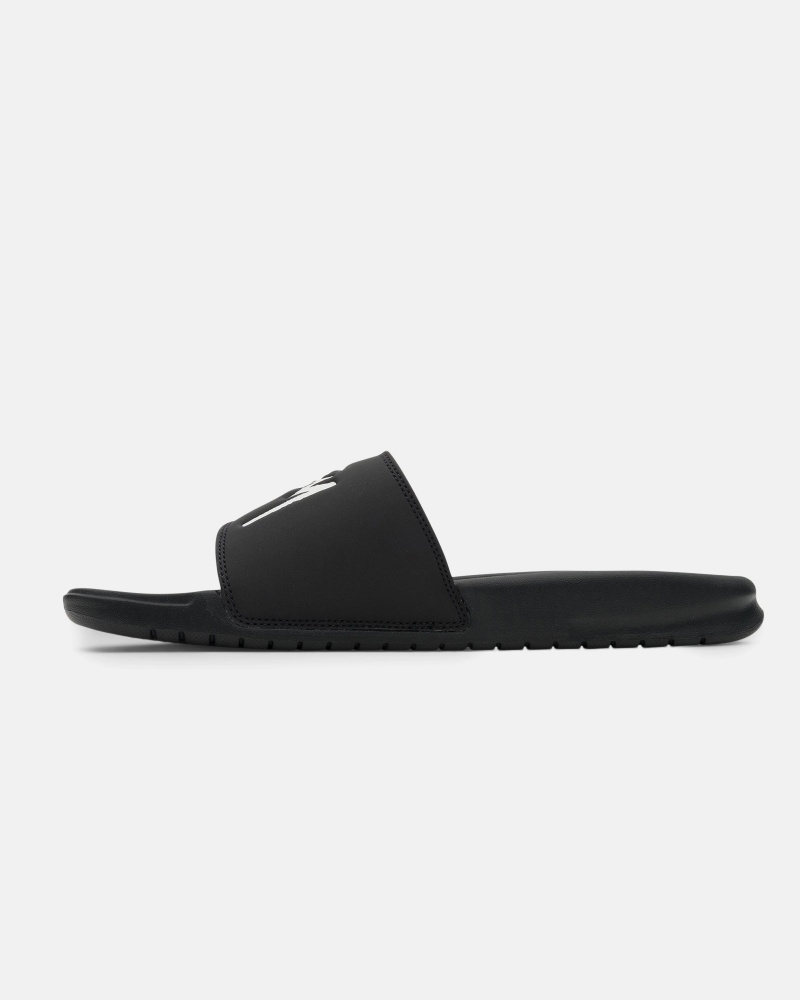 Off Noir/White Stüssy & Nike Benassi Slide | URJH5-0183