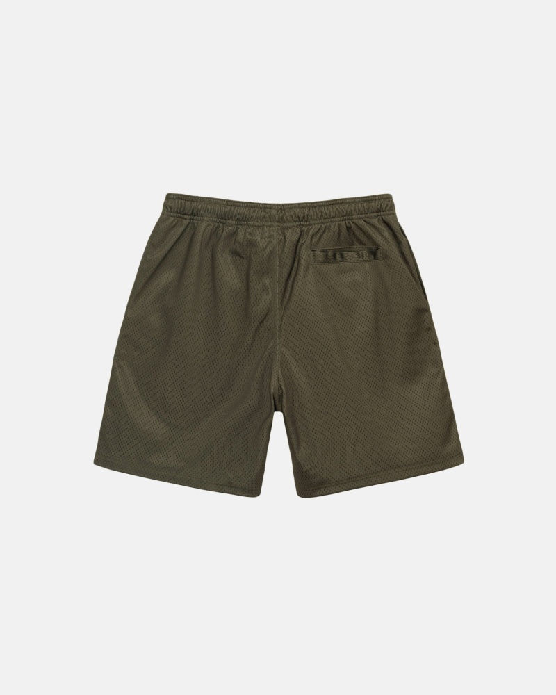 Olive Stüssy Big Basic Mesh Short | BEMI7-1508