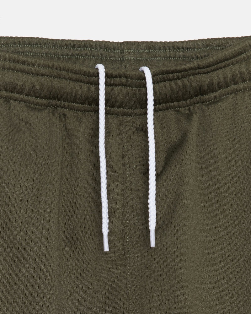 Olive Stüssy Big Basic Mesh Short | BEMI7-1508