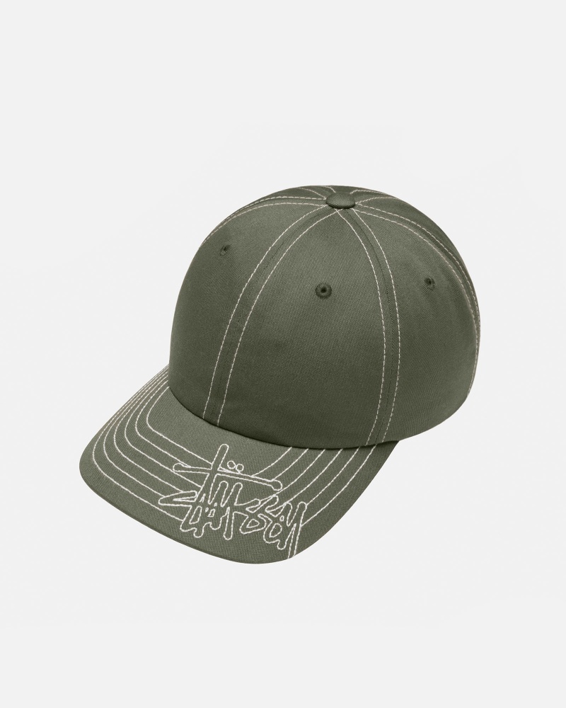 Olive Stüssy Low Pro Basic Stitch Strapback | HMQB1-9463