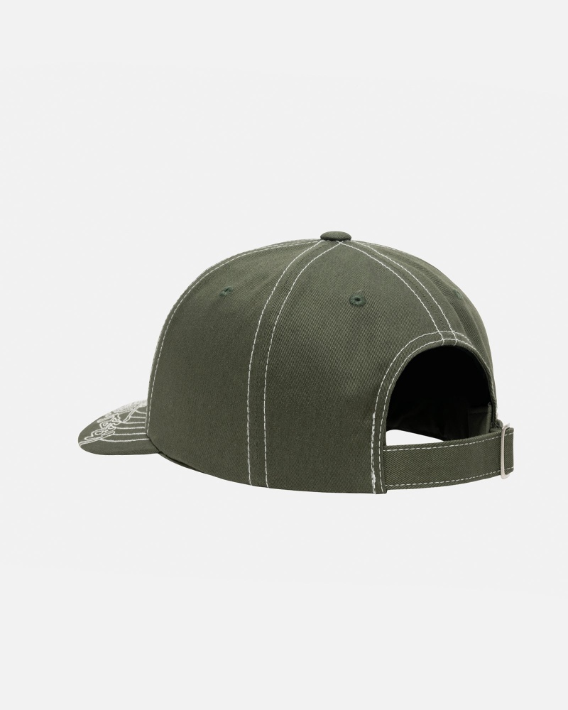 Olive Stüssy Low Pro Basic Stitch Strapback | HMQB1-9463