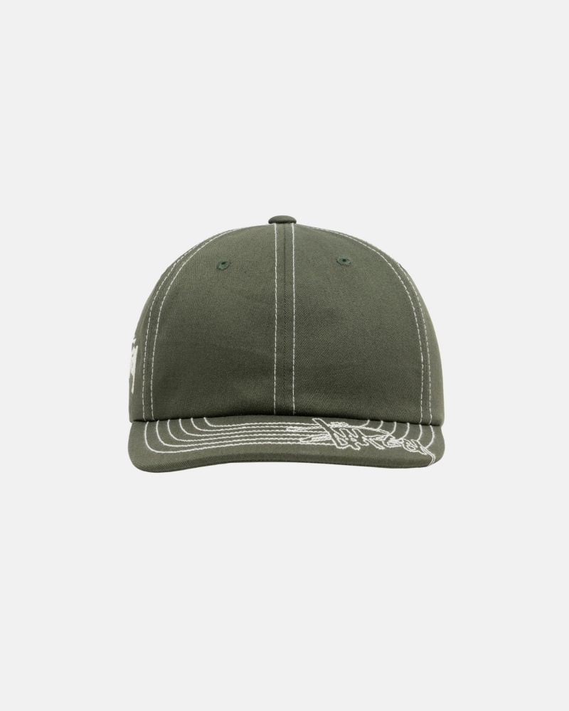 Olive Stüssy Low Pro Basic Stitch Strapback | HMQB1-9463