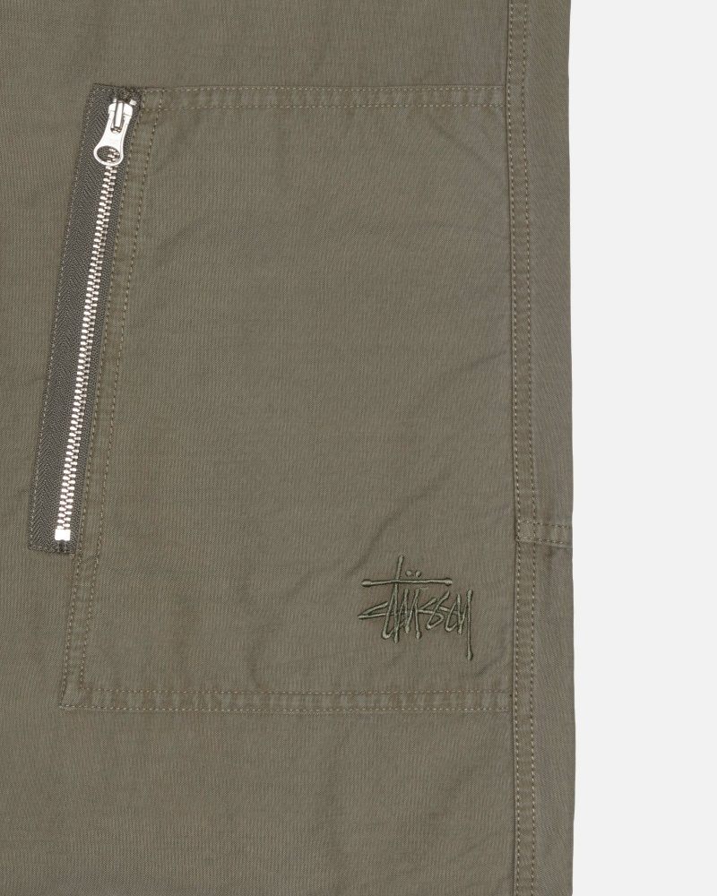 Olive Stüssy Nyco Flight Pant | QGOF9-5046