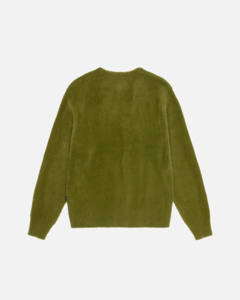 Olive Stüssy Shaggy Cardigan | AOFU7-2186