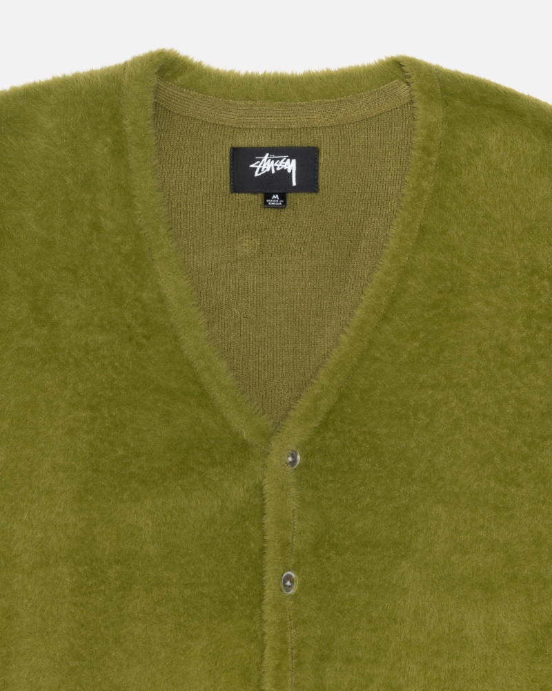 Olive Stüssy Shaggy Cardigan | AOFU7-2186