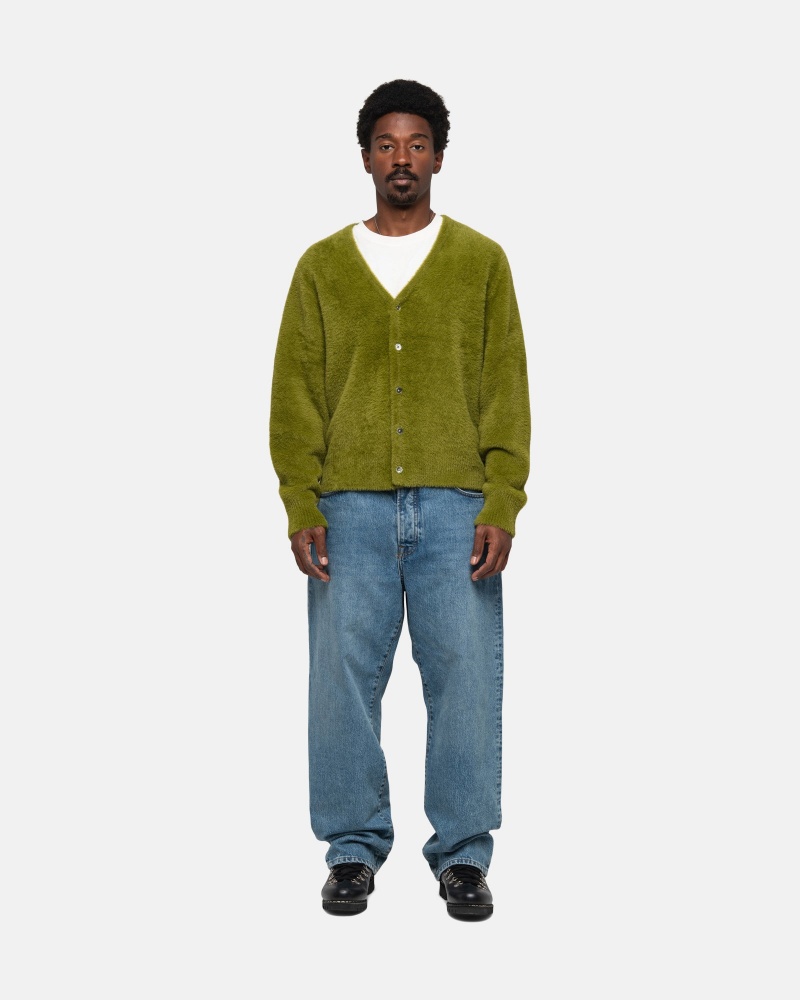 Olive Stüssy Shaggy Cardigan | AOFU7-2186