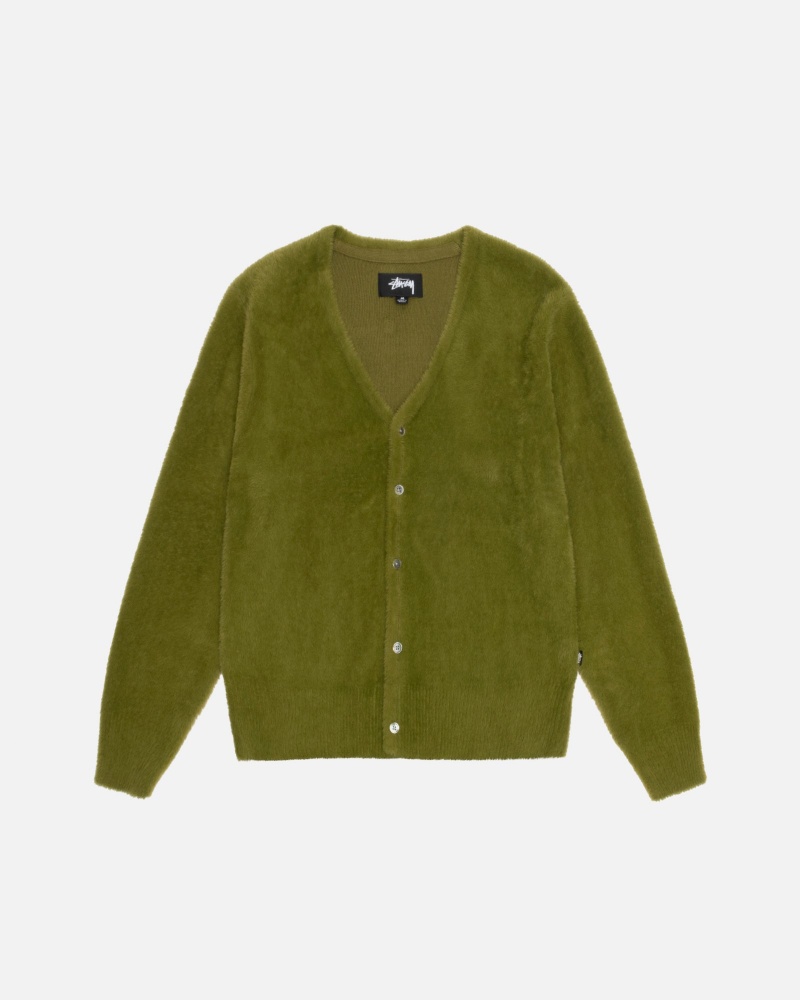 Olive Stüssy Shaggy Cardigan | AOFU7-2186