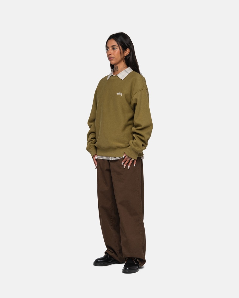 Olive Stüssy Stock Logo Crew | EKLA8-3907