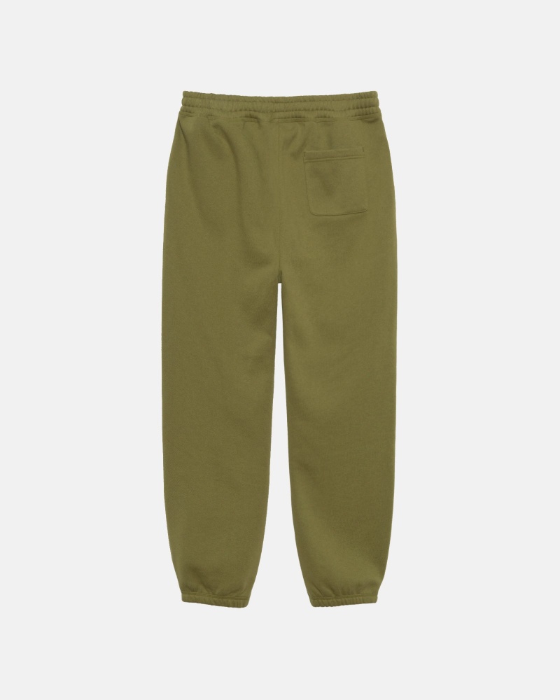 Olive Stüssy Stock Logo Sweatpant | YVPA1-3450