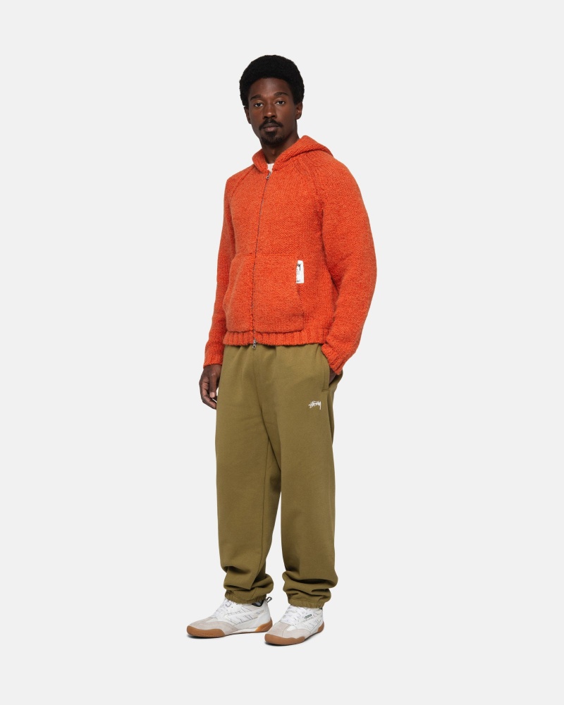 Olive Stüssy Stock Logo Sweatpant | YVPA1-3450