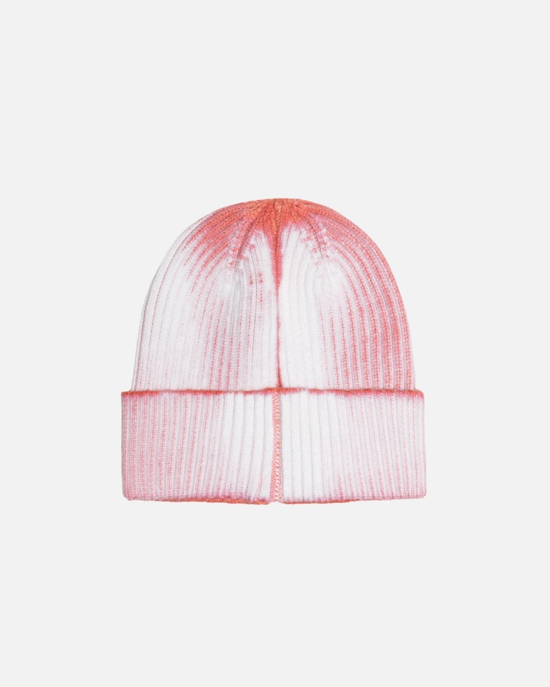 Orange Stüssy Cuff Beanie Workgear Spray | HTBQ-21065