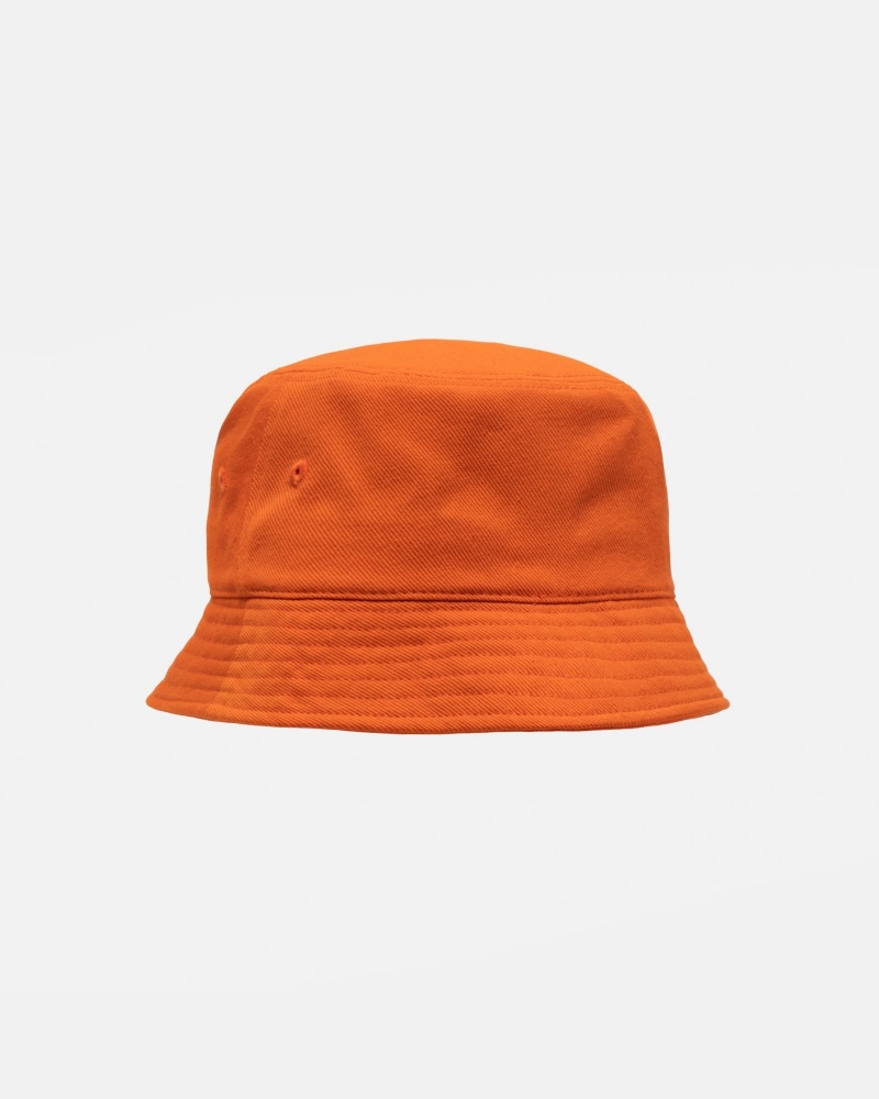 Orange Stüssy Deep Bucket Hat SS Link | JUCY8-4325