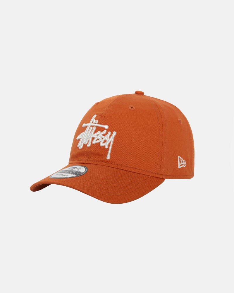 Orange Stüssy New Era 9Twenty Basic Strapback | KCFZ0-9827