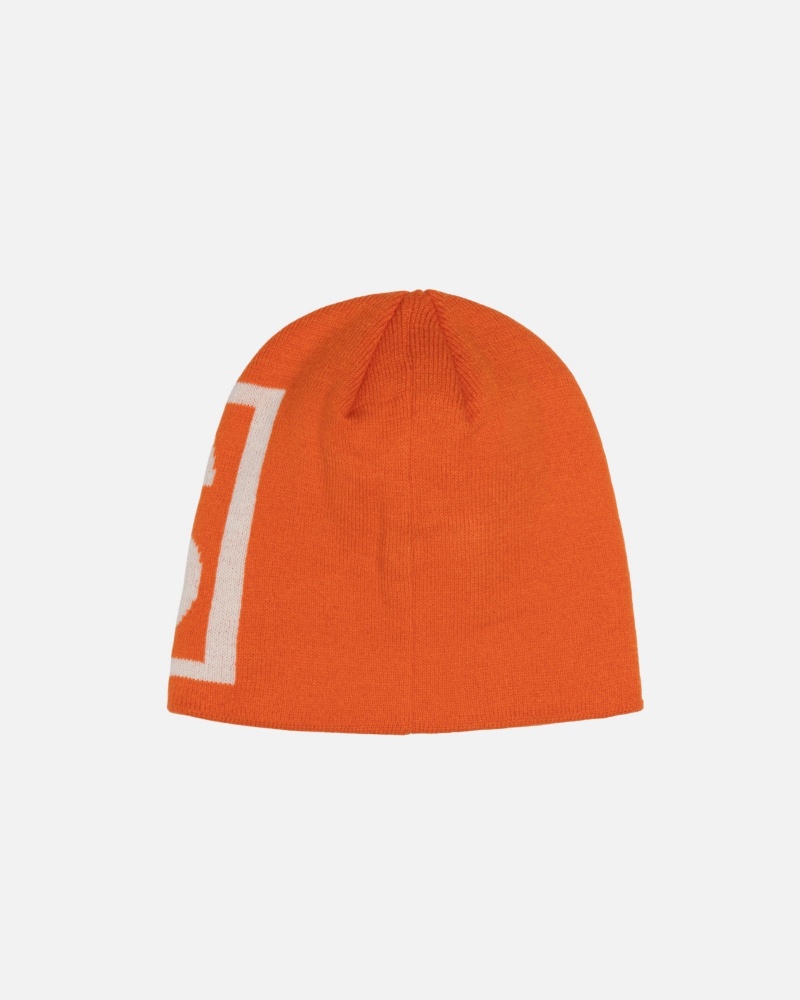 Orange Stüssy Skullcap SS Link | TYNM8-6052