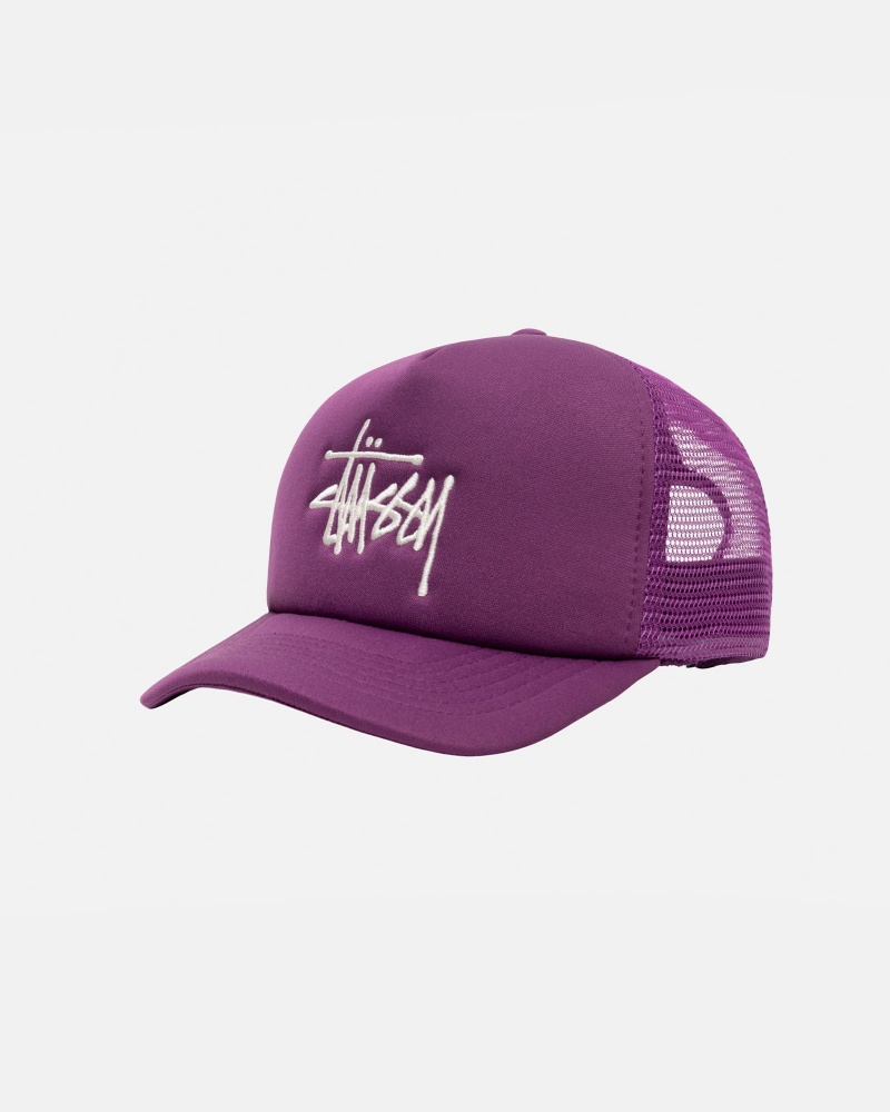 Orchid Stüssy Trucker Big Basic Snapback | WDYN3-2489