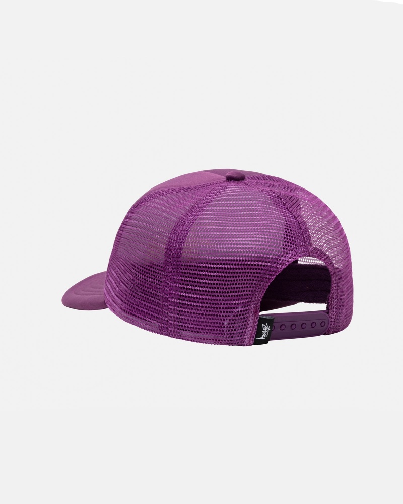 Orchid Stüssy Trucker Big Basic Snapback | WDYN3-2489