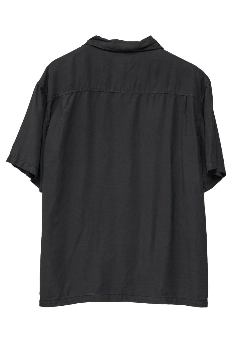 Pigment Black Stüssy Pigment Dyed Tencel Ss Shirt | VBYPGI-293