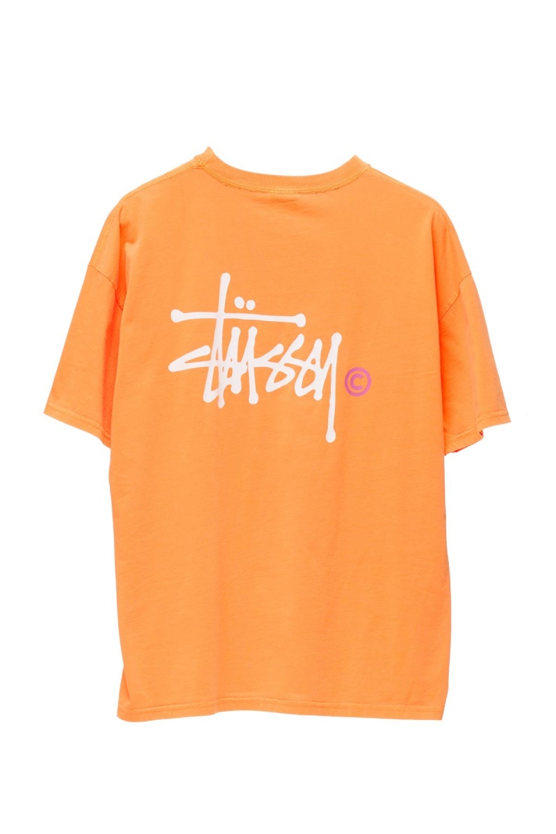 Pigment Orange Stüssy Graffiti Pigment Relaxed Tee | KDULEH-193