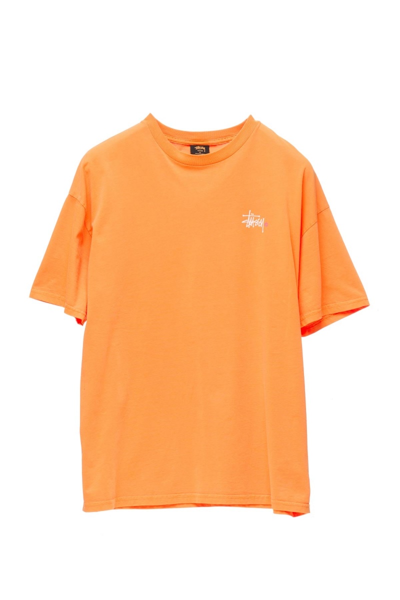 Pigment Orange Stüssy Graffiti Pigment Relaxed Tee | KDULEH-193