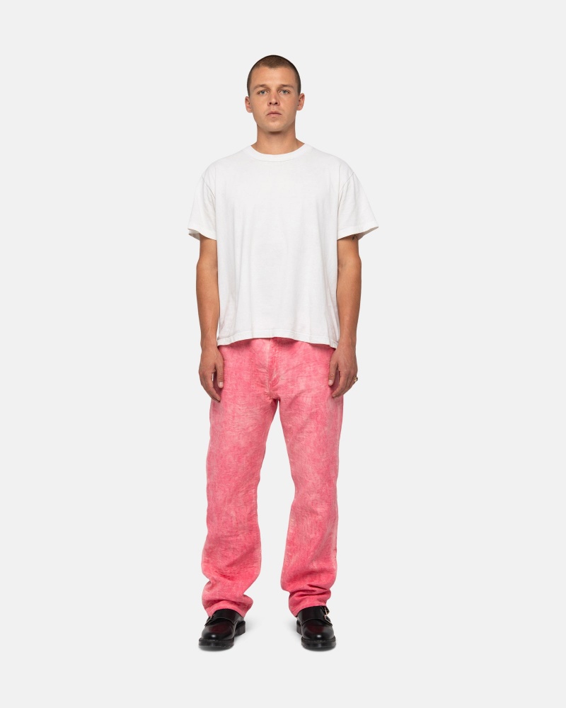 Pink Stüssy & Levi's Dyed Jacquard Jean | ERUS-48703