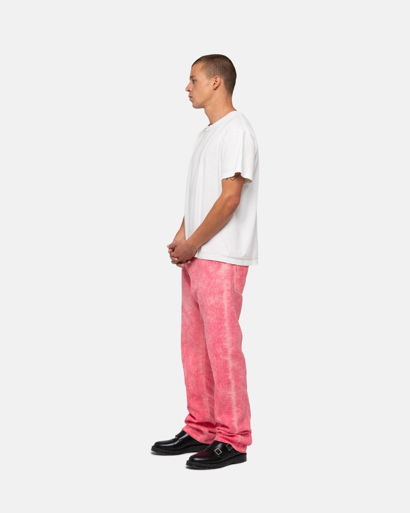 Pink Stüssy & Levi's Dyed Jacquard Jean | ERUS-48703