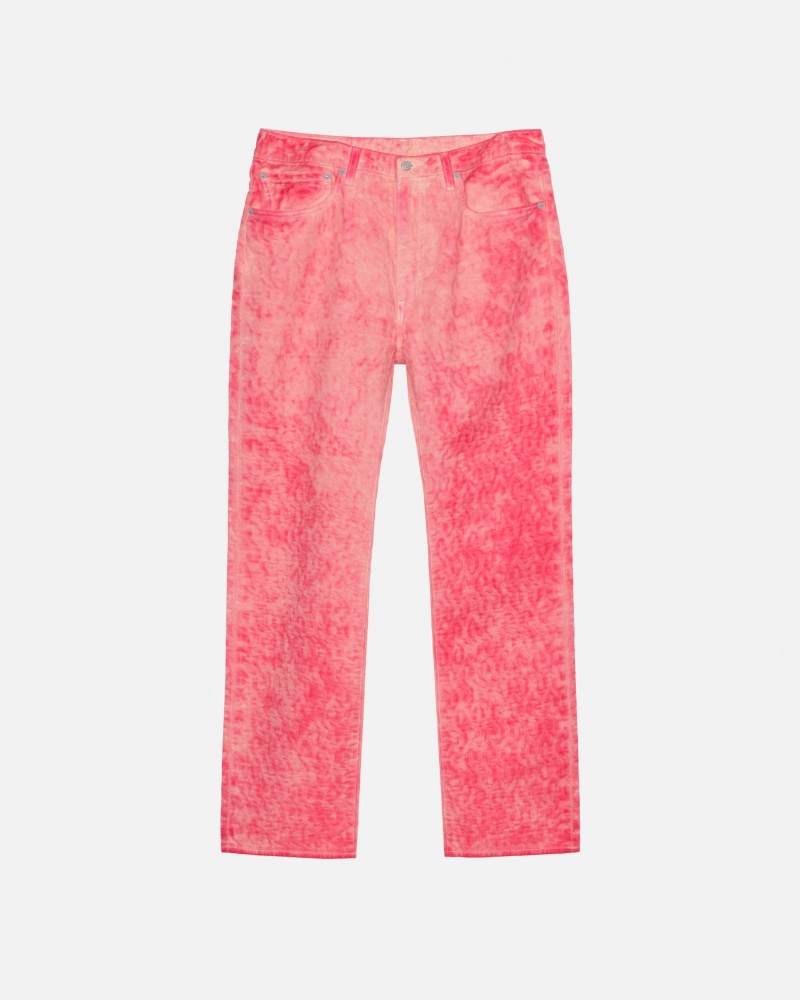 Pink Stüssy & Levi\'s Dyed Jacquard Jean | ERUS-48703