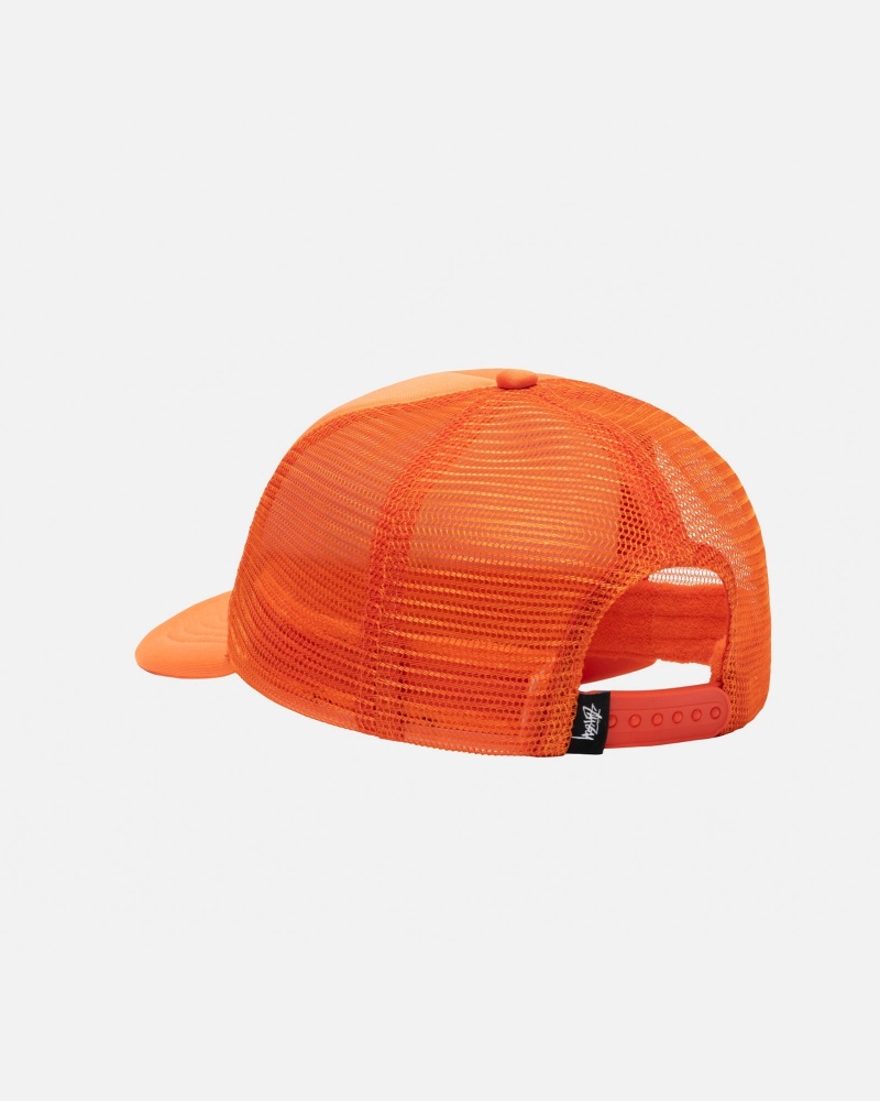 Pumpkin Stüssy Trucker Big Basic Snapback | WGCR95374 